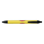 Vlag van Lancashire Zwarte Inkt Pen (Achterkant)