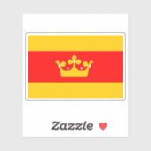 Vlag van Lanškroun, Tsjechië Sticker (Vel)
