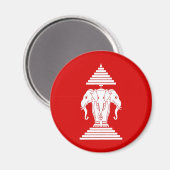 Vlag van Laos (1952-1975) - ທຸງຊາດາ ວລ Magneet (Voorkant / Achterkant)