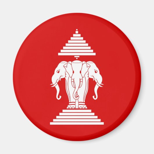 Vlag van Laos (1952-1975) - ທຸງຊາດາ ວລ Magneet (Voorkant)