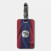 Vlag van Laos Bagagelabel (Achterkant verticaal)