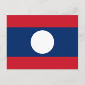 Vlag van Laos Briefkaart (Voorkant)