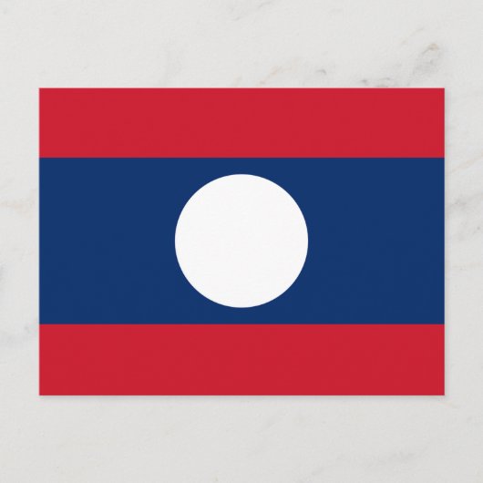 Vlag van Laos Briefkaart (Voorkant)