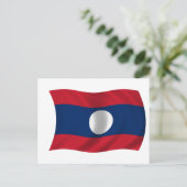 Vlag van Laos Briefkaart (Staand voorkant)