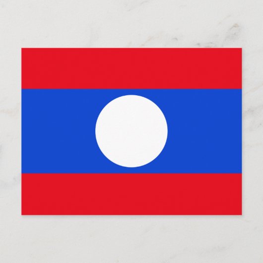Vlag van Laos Briefkaart (Voorkant)