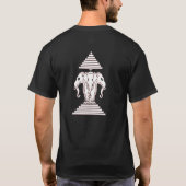 VLAG VAN LAOS DRIE HOOFDELEPHANT T-SHIRT (Achterkant)
