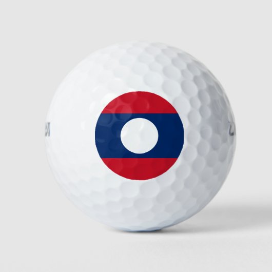 Vlag van Laos Golfballen (Voorkant)