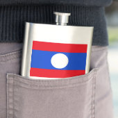 Vlag van Laos Heupfles (Voorbeeld)
