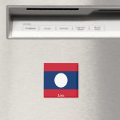 Vlag van Laos Magneet (Insitu (Vaatwasser))