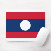Vlag van Laos Muismat (Met muis)