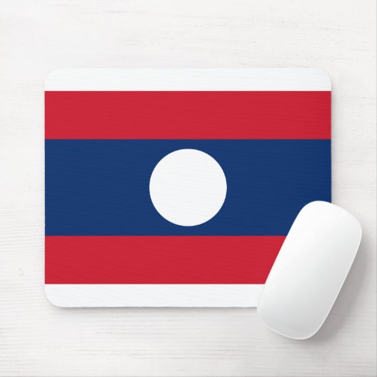 Vlag van Laos Muismat (Met muis)
