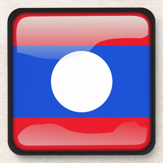 Vlag van Laos Onderzetter (Voorkant)