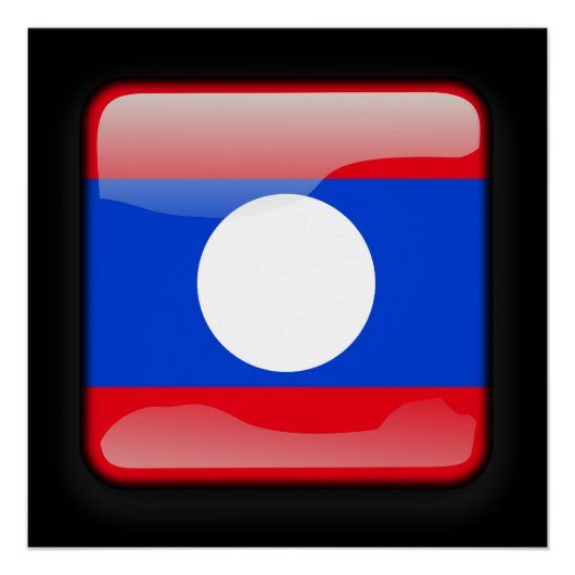Vlag van Laos Perfect Poster (Voorkant)