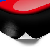 Vlag van Laos Perfect Poster (Hoek)