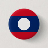 Vlag van Laos Ronde Button 3,2 Cm (Voorkant)