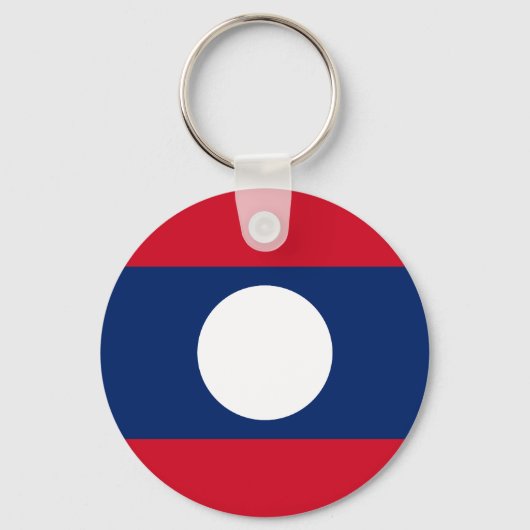 Vlag van Laos Sleutelhanger (Voorkant)