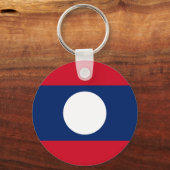Vlag van Laos Sleutelhanger (Achterkant)