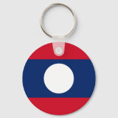 Vlag van Laos Sleutelhanger (Achterkant)