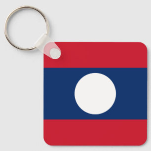 Vlag van Laos Sleutelhanger