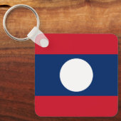 Vlag van Laos Sleutelhanger (Voorkant)