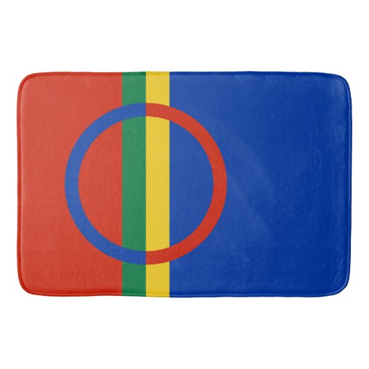 Vlag van Lapland (Kerstmis) (Sami) (Laplander) Badmat (Voorkant)