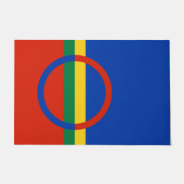 Vlag van Lapland (Kerstmis) (Sami) (Laplander) Deurmat
