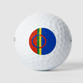 Vlag van Lapland (Kerstmis) (Sami) (Laplander) Golfballen