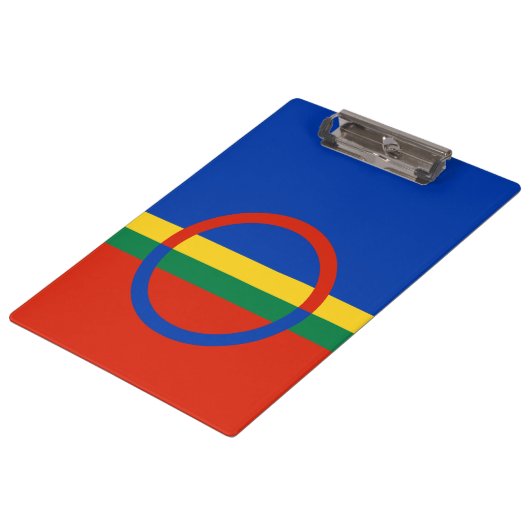 Vlag van Lapland (Kerstmis) (Sami) (Laplander) Klembord (Gekanteld)