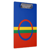 Vlag van Lapland (Kerstmis) (Sami) (Laplander) Klembord (Rechts)