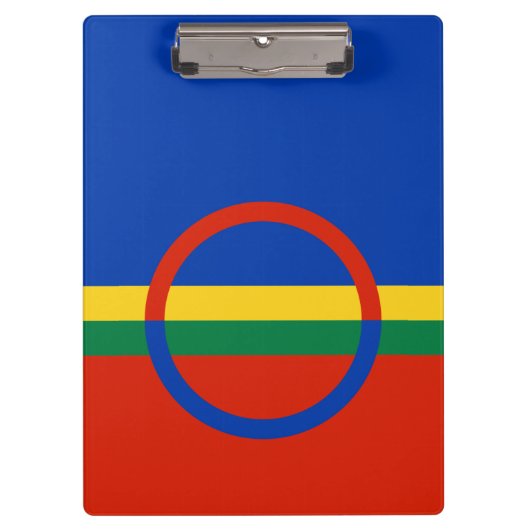 Vlag van Lapland (Kerstmis) (Sami) (Laplander) Klembord (Voorkant)