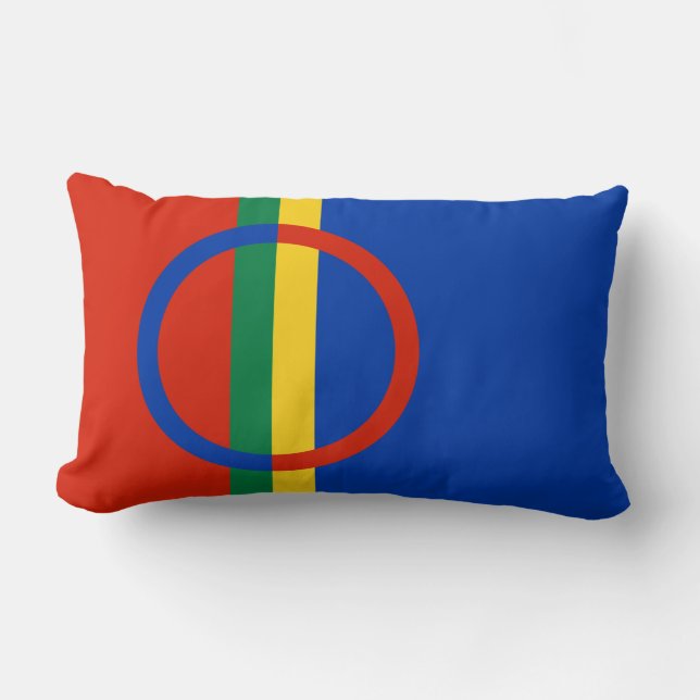 Vlag van Lapland (Kerstmis) (Sami) (Laplander) Kussen (Voorkant)