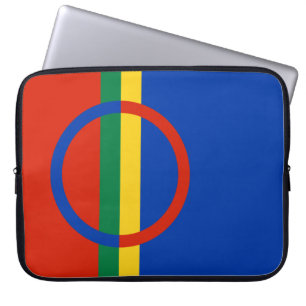 Vlag van Lapland (Kerstmis) (Sami) (Laplander) Laptop Sleeve