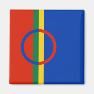 Vlag van Lapland (Kerstmis) (Sami) (Laplander) Magneet
