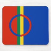 Vlag van Lapland (Kerstmis) (Sami) (Laplander) Muismat (Voorkant)