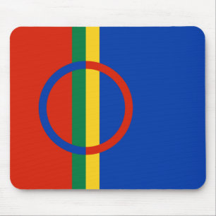 Vlag van Lapland (Kerstmis) (Sami) (Laplander) Muismat