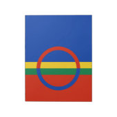 Vlag van Lapland (Kerstmis) (Sami) (Laplander) Notitieblok (Linkerzijde)