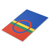 Vlag van Lapland (Kerstmis) (Sami) (Laplander) Notitieblok (Schuin)