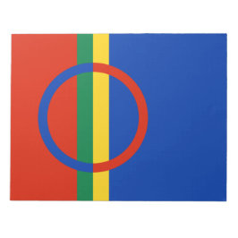 Vlag van Lapland (Kerstmis) (Sami) (Laplander) Notitieblok
