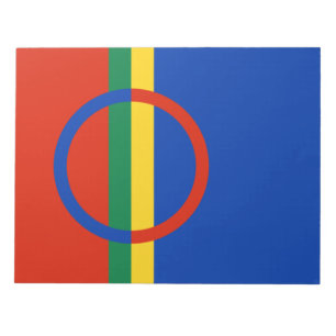 Vlag van Lapland (Kerstmis) (Sami) (Laplander) Notitieblok