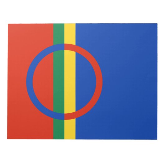 Vlag van Lapland (Kerstmis) (Sami) (Laplander) Notitieblok (Voorkant)