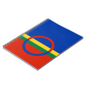 Vlag van Lapland (Kerstmis) (Sami) (Laplander) Notitieboek (Linkerzijde)