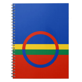 Vlag van Lapland (Kerstmis) (Sami) (Laplander) Notitieboek