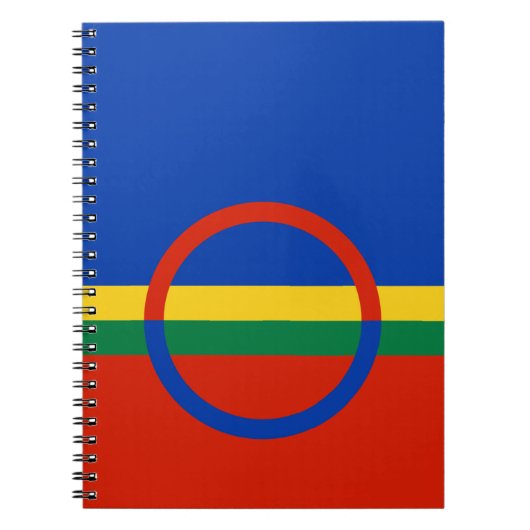 Vlag van Lapland (Kerstmis) (Sami) (Laplander) Notitieboek (Voorkant)