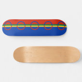 Vlag van Lapland (Kerstmis) (Sami) (Laplander) Persoonlijk Skateboard (Horizontaal)