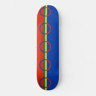 Vlag van Lapland (Kerstmis) (Sami) (Laplander) Persoonlijk Skateboard