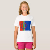 Vlag van Lapland (Kerstmis) (Sami) (Laplander) T-shirt (Voorkant volledig)