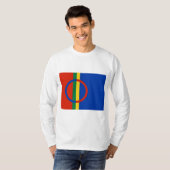 Vlag van Lapland (Kerstmis) (Sami) (Laplander) T-shirt (Voorkant volledig)