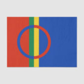 Vlag van Lapland (Kerstmis) (Sami) (Laplander) Tissuepapier (Voorkant)