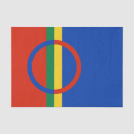 Vlag van Lapland (Kerstmis) (Sami) (Laplander) Tissuepapier