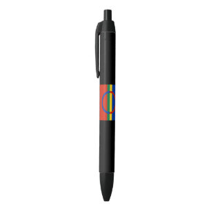Vlag van Lapland (Kerstmis) (Sami) (Laplander) Zwarte Inkt Pen